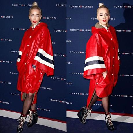 Rita Ora inaugure une boutique Tommy Hilfiger à Paris