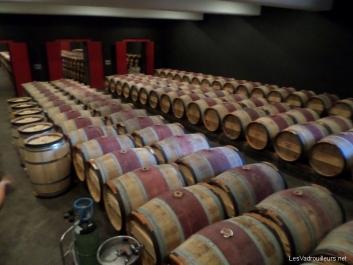 Tonneaux au château Le Crock Tonneaux au château Le Crock
