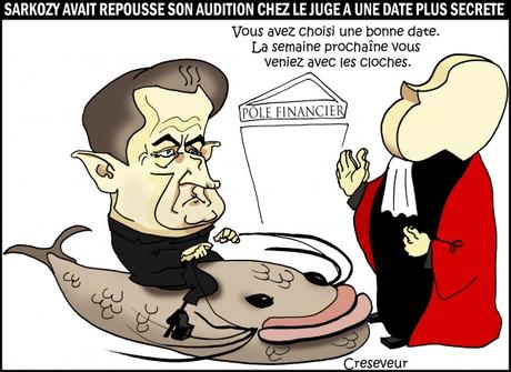 Sarkozy avait repoussé son audition chez le juge par soucis de discrétion