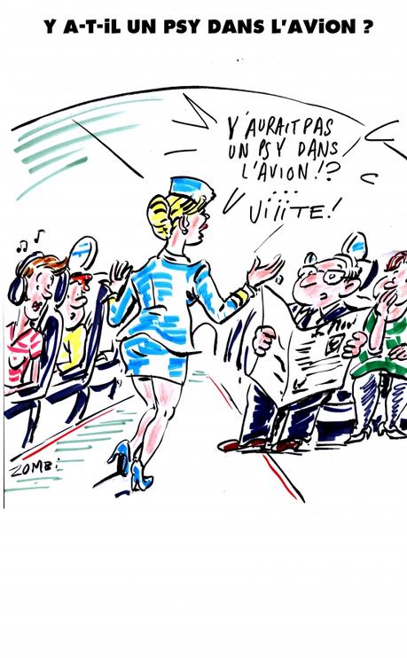 webzine,bd,gratuit,zébra,fanzine,bande-dessinée,caricature,hôtesse de l'air,avion,crash,psy,dessin,presse,satirique,editorial cartoon,zombi