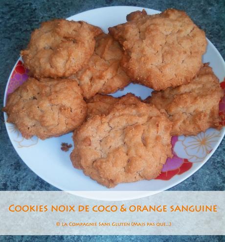 Cookies noix de coco / orange sanguine