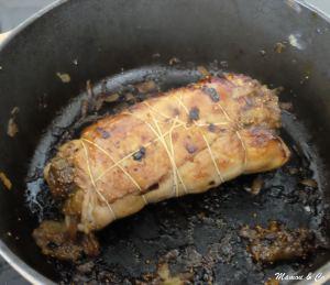 Râble de lapin farci aux figues