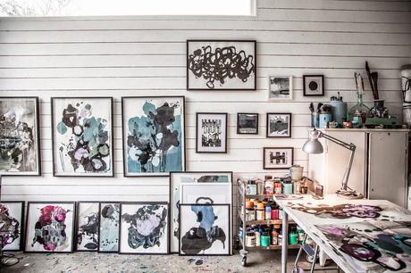 Suède / L'atelier et la maison d'une artiste peintre / Suède / L'atelier et la maison d'une artiste peintre /
