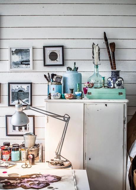 Suède / L'atelier et la maison d'une artiste peintre / Suède / L'atelier et la maison d'une artiste peintre /