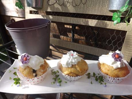 Petits muffins de Paques au citron et creme chantilly IG bas