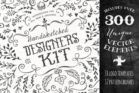 4 superbes packs de graphiques - The Handsketched Designers Kit par Nicky Laatz