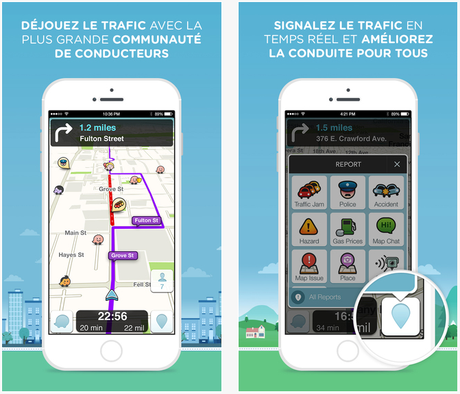 Waze : rapidité améliorée et nouvelle barre de circulation sur iPhone -  Paperblog