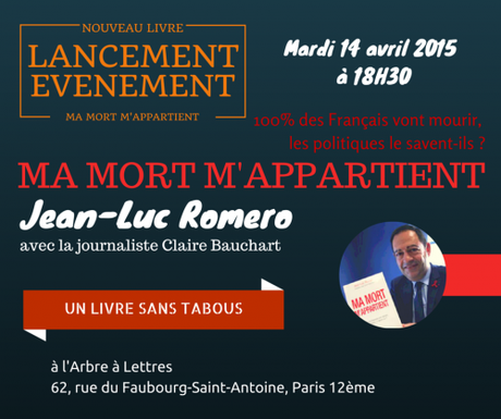 Lancement de Ma mort m'appartient le 14 avril à 18h30