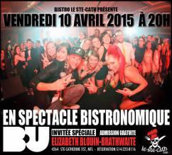 b.u. Élizabeth Blouin Brathwaite souper spectacle show event musique