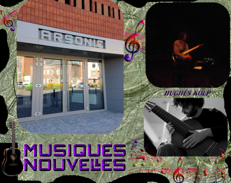 HUGHES KOLP  Guitariste en inauguration de la salle de concert D' ARSONIC  à MONS