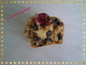 Muffins aux flocons d'avoine chocolat et framboise au thermomix et kitchenaid