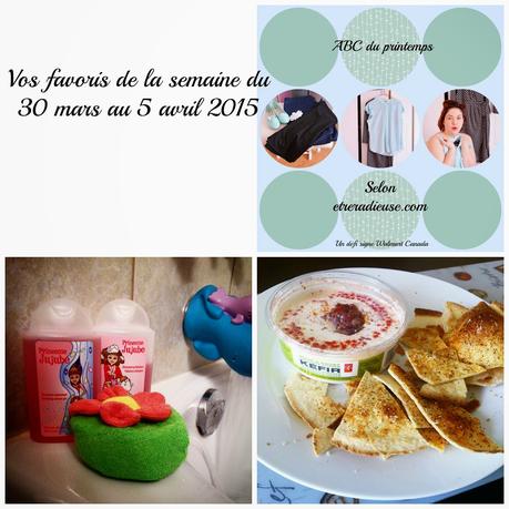 Vos favoris du 30 mars au 5 avril 2015- ça sent le printemps et les nouveautés-