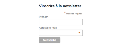Newsletters : créer un formulaire d'inscription avec Mailchimp, et l'ajouter à son blog sous Blogger