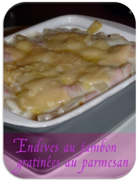Endives au jambon gratinées au parmesan