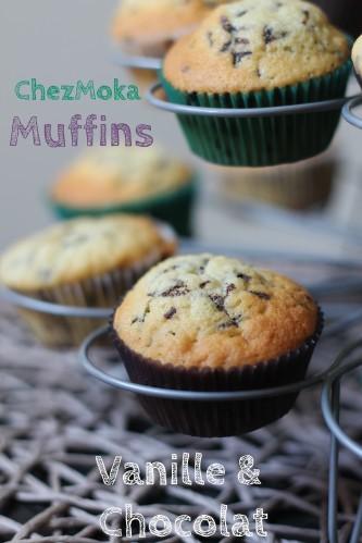 Muffins vanille et vermicelle de chocolat