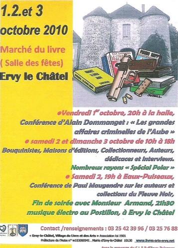 Marché du Livre d'ervy le Châtel (2 & 3 octobre 2010)
