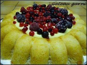 Gâteau garni au micro-ondes