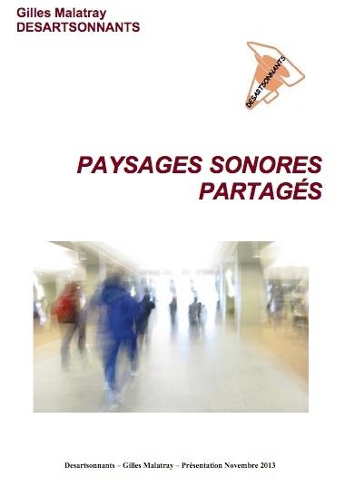 ÉCOUTES PARTAGÉES - TEXTES ET AUTRES PROJETS DESARTSONNANTS