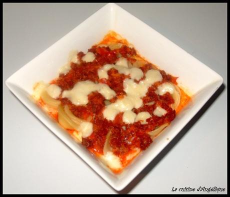 Gratin d'orecchiettes au chorizo