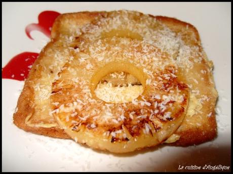 Brioche perdue au lait de coco et à l'ananas