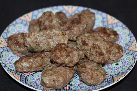 Kofte (boulettes de viande turques) et Cacik