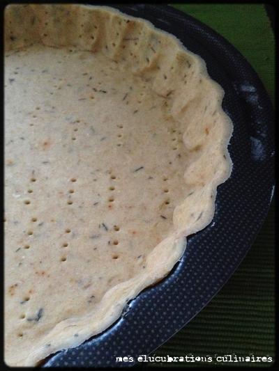 Pâte brisée au thym et piment d'espelette inspirée du Rose Bakery