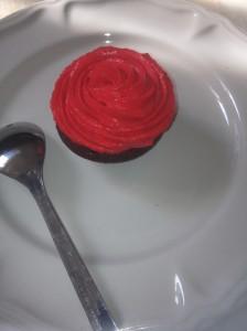 Cupcake chocolat / miel fraise framboise