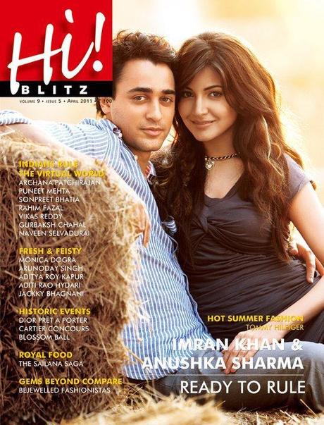Imran Khan & Anushka Sharma en couverture de Hi!Blitz