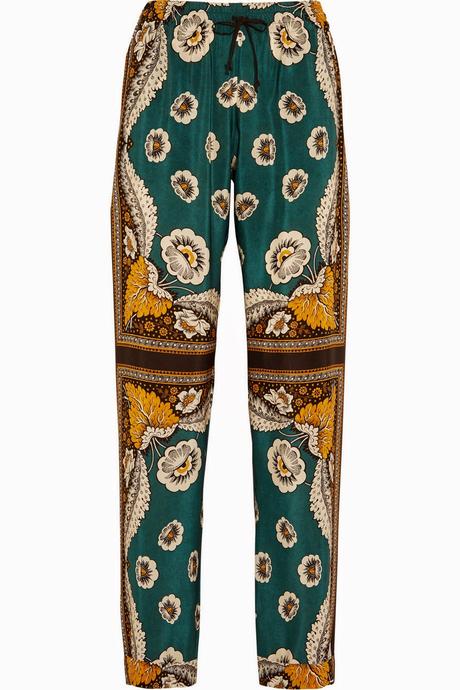 Pantalon fluide imprimé en look décontracté...