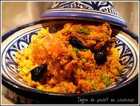 Tagine de couscous au poulet et aux olives
