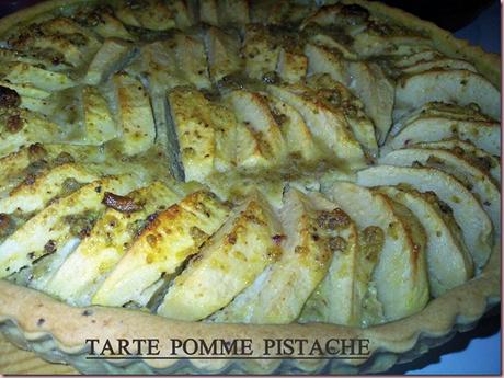 TARTE POMME PISTACHE