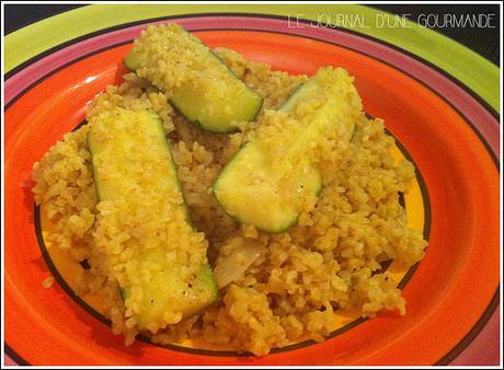 Boulghour aux courgettes épicées : ronde interblogs de printemps