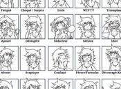 Dessin Expressions personnage FLAM Dreamland