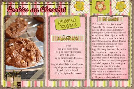 Cookies au chocolat, nougatine, et re pépites de chocolat ! Cookies au chocolat, nougatine, et re pépites de chocolat !