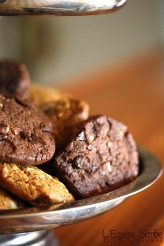 Cookies au chocolat, nougatine, et re pépites de chocolat !