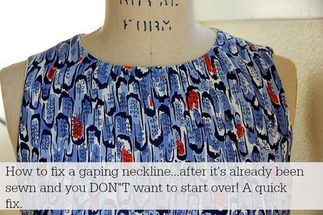 Astuce rapide pour réparer une encolure qui baille Astuce rapide pour réparer une encolure qui baille