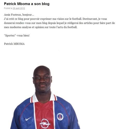 Patrick Mboma, footeux 2.0