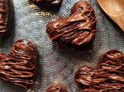 Petits coeurs fondants chocolat (avec touche Nutella) pour fête pères