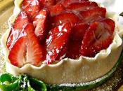 Coeur fraises pâte d'amande pour vous souhaiter joyeuse Saint Valentin