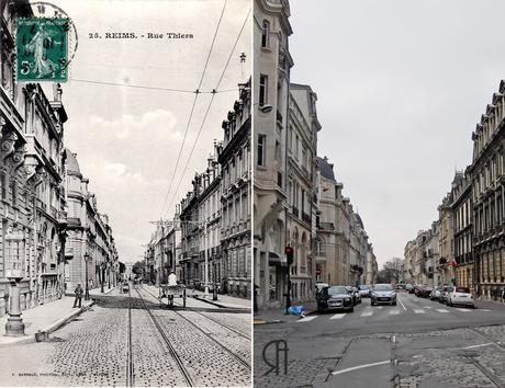 Rue Thiers prise de la place de l'Hôtel de Ville