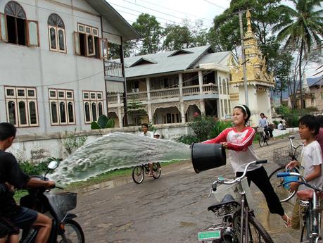 Water festival in Inle