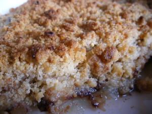 Crumble poire chocolat