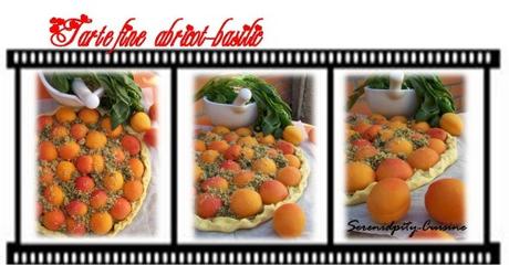 Tarte fine abricot-basilic