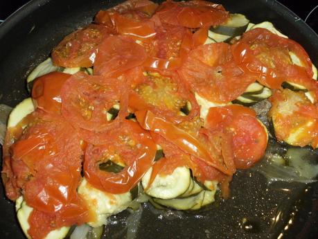 Etouffée de boeuf aux courgettes et tomates