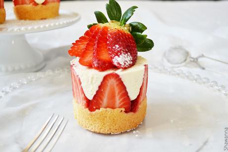Mini Fraisier mousseline