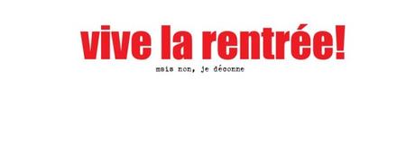 LA RENTRÉE: Les profs et la rentrée