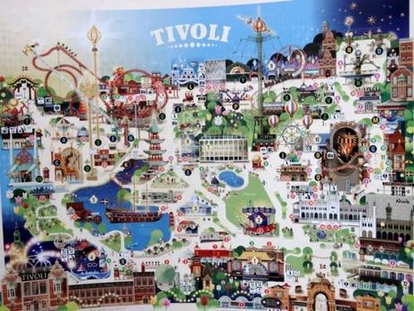 Plan du parc d'attraction Tivoli