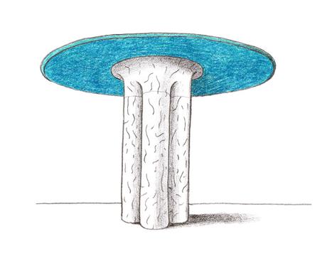 Vesta la table en marbre par Guillaume Delvigne