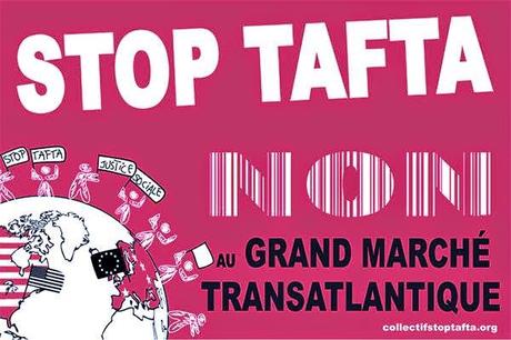 Journée mondiale de mobilisation,La Rochelle samedi 18 avril à 15 heures devant l’Office du Tourisme, contre les traités de libre échange.