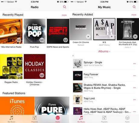 iOS 8.4 Bêta 1: Nouvelle App Musique sur iPhone et iPad